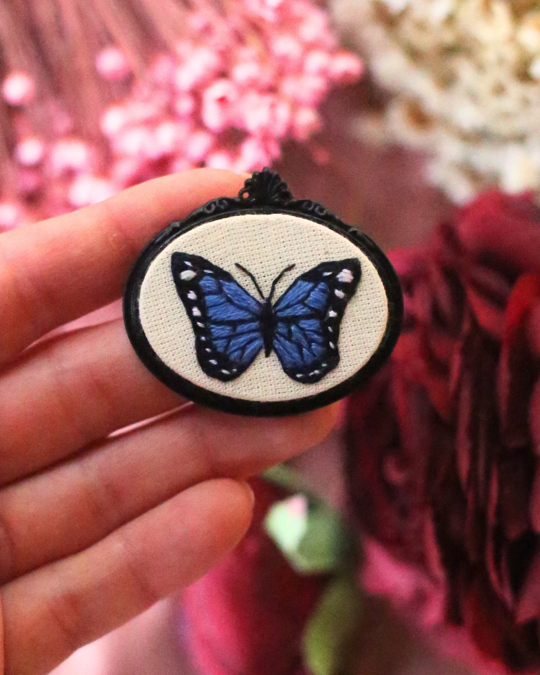 Broche Borboleta Azul
